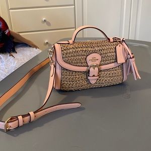 Coach, Kleo top handle crossbody bag. Blush pink with gold accents  used once